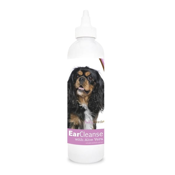 Healthy Breeds 8 oz Cavalier King Charles Spaniel Ear Cleanse with Aloe Vera Sweet Pea & Vanilla HE125968 - main